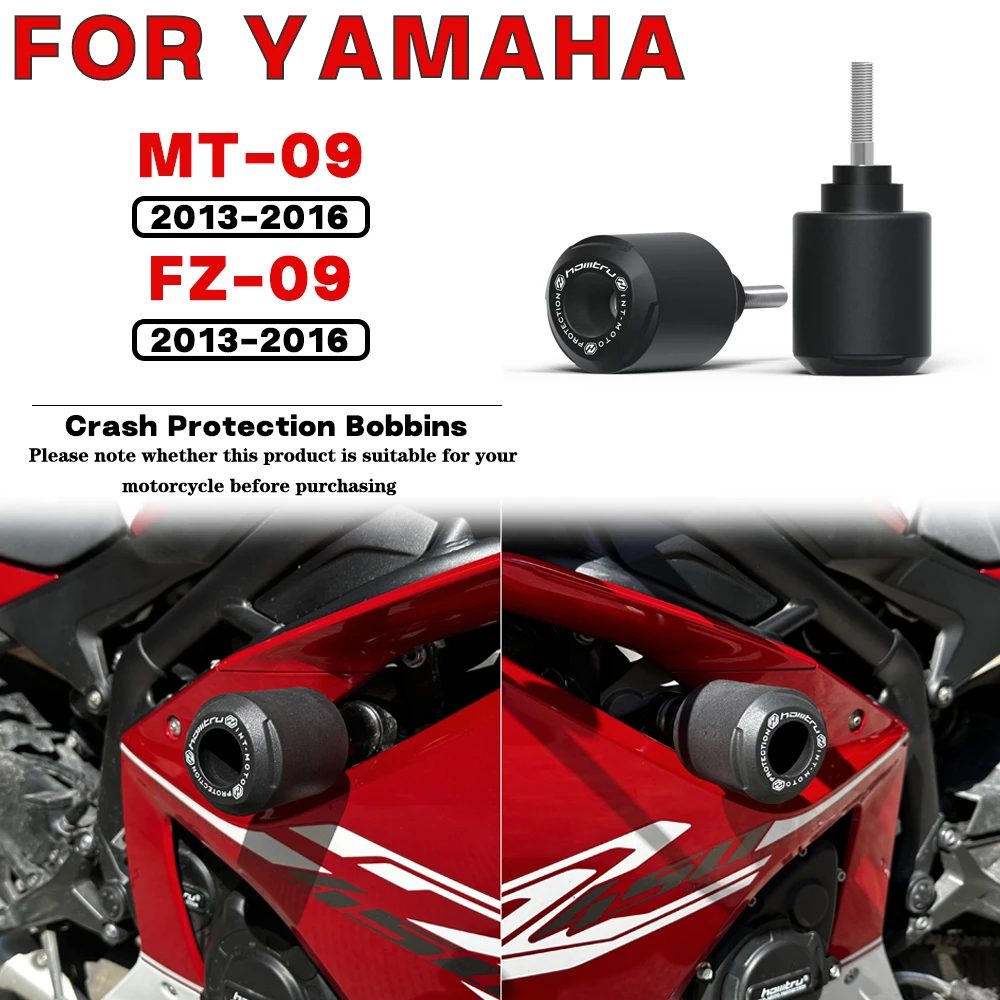 

For YAMAHA MT-09 FZ-09 2013 2014-2016 Motorcycle Frame Crash Protection Sliders Falling Protector Kit Engine Protect Bobbins