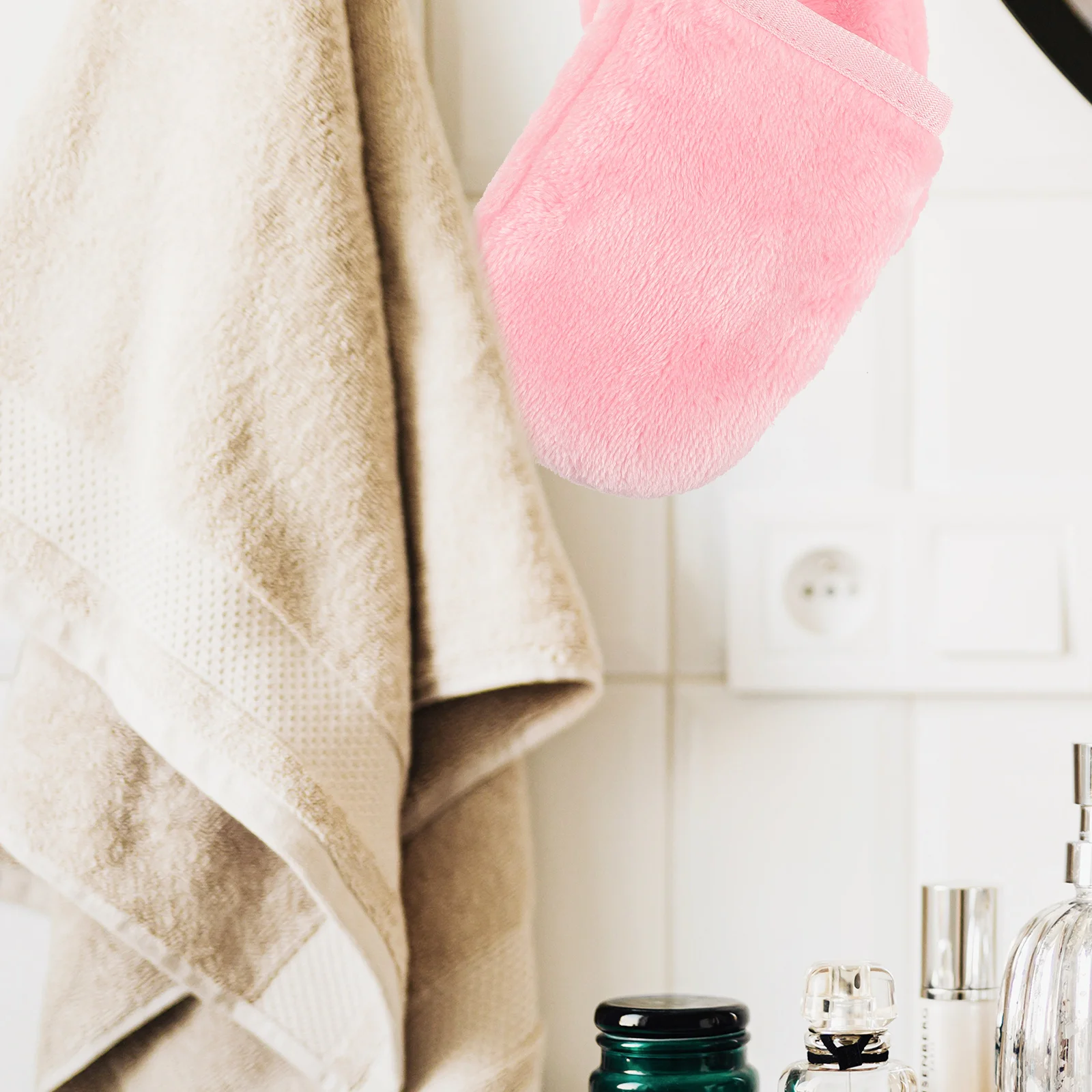 6Pcs Makeup Remover Gloves Facial Cleansing Soft Reusable Beauty Makeup Removal Glove Lazy Remover Washing Mitts for Women