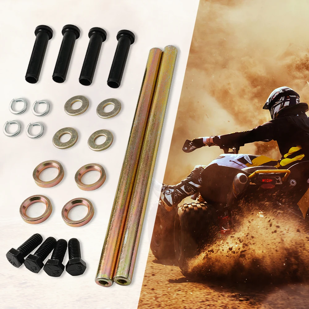 Front Lower A-ARM Bushing Shaft Kit Replaces 5020681 Front Lower A Arm Bushings Kit W/Shaft for Trail Blazer 250 330 400 Etc