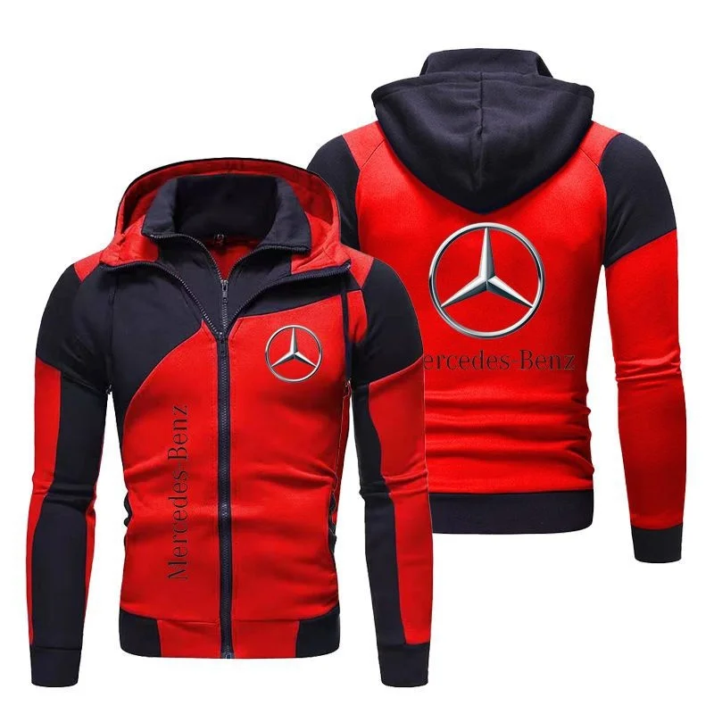 Benz populaire high-end non-pilling luie stijl sport plus size heren volledige set hoodie met capuchon in paar stijl