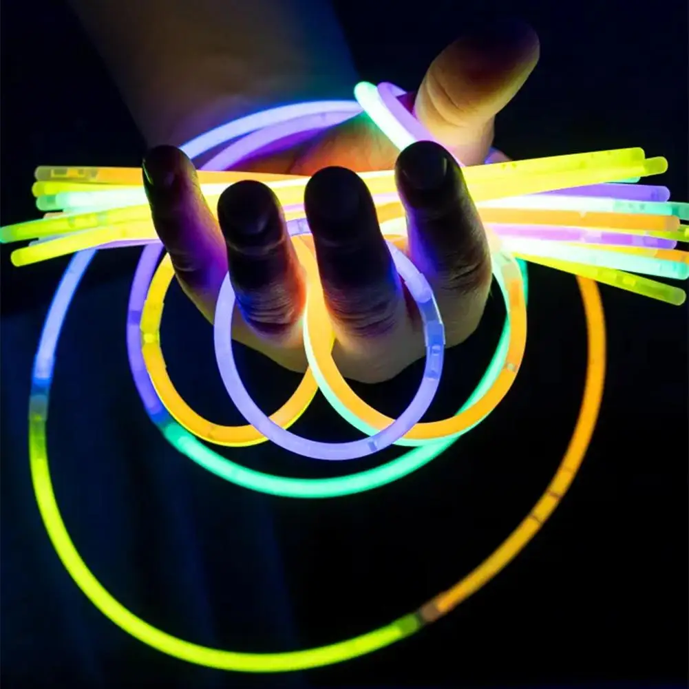 100 Stück leuchtende Partyartikel für die Nacht, inklusive Verbindungselementen, leuchtende Halsketten und Armbänder für Kinder- oder Erwachsenenpartys, Partydekoration, leuchtend. – Detail 16