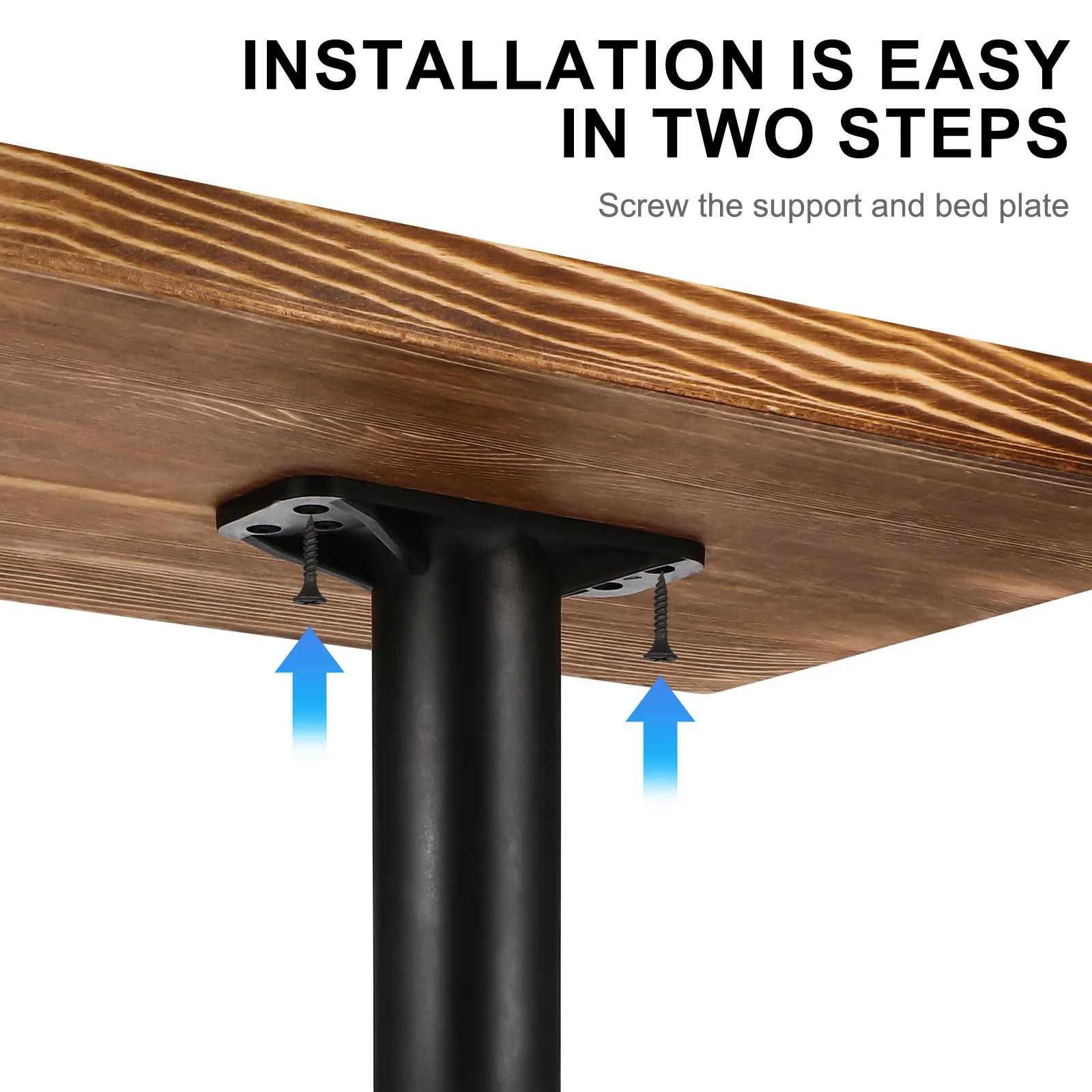 2Pcs Bed Frame Center Support Leg Replacement Replacement Parts Legs Adjustable Height Range 66IN Furniture