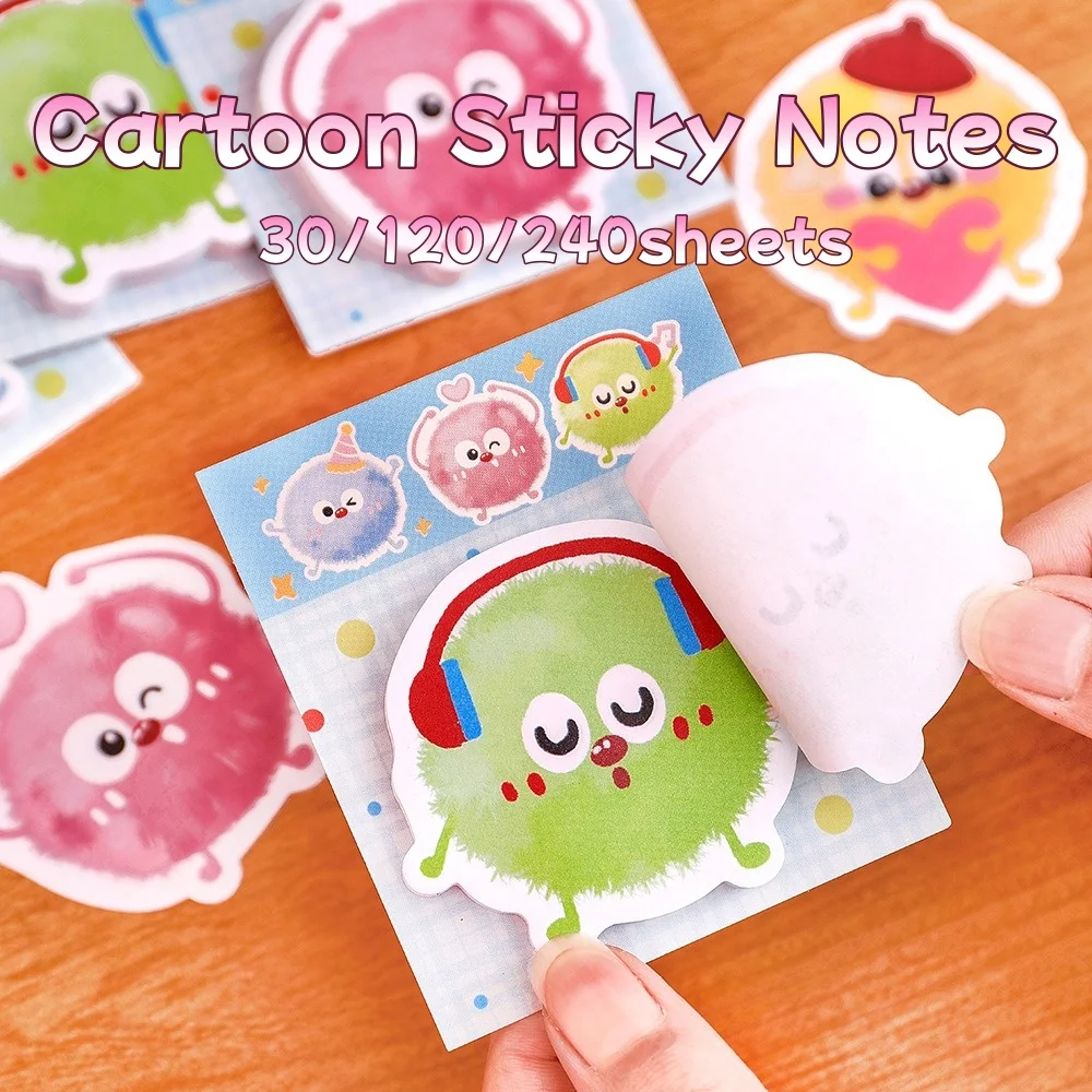 

Студенческие милые самоклеящиеся заметки, многоразовые блокноты, забавный мультфильм для школьных принадлежностей, тетради, планировщики, органайзер для учебы и офиса