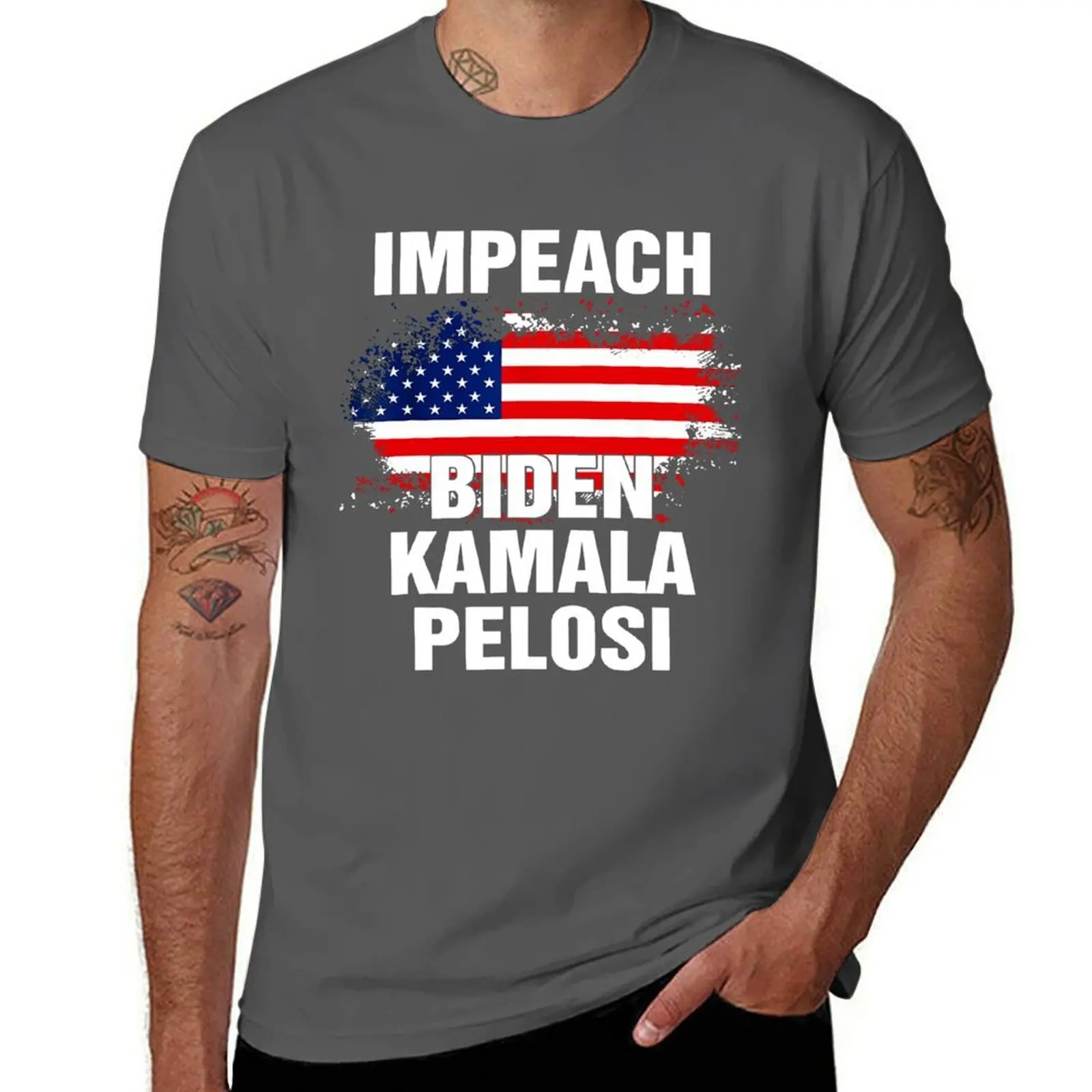 

Impeach Biden Kamala Nancy Pelosi Democrat T-Shirt t shirts for man slim fit graphic t shirts for man T-Shirt