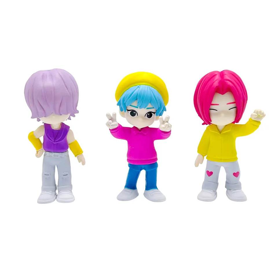 6pcs Kpop Demon Hunters Figure Series Blind Box PVC Cartoon Mini Model Toy Doll Desktop Decorative Kids Christmas Surprise Gift