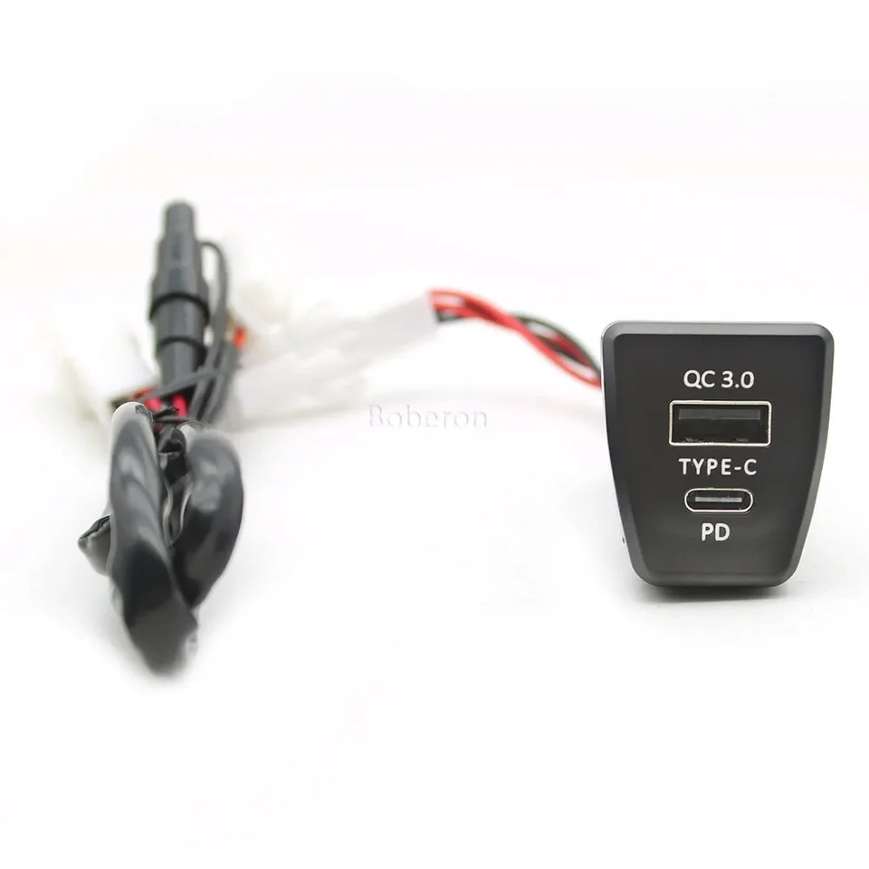 車の急速充電器 QC3.0 USB タイプ c インターフェースアダプタ充電