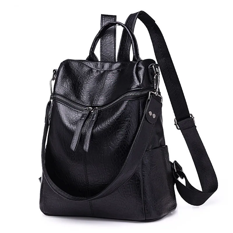 Female Backpack New Korean Version Backpack Women The Wild Fashion Travel Backack Woman Bag Leisure Travel Leather Backpacks