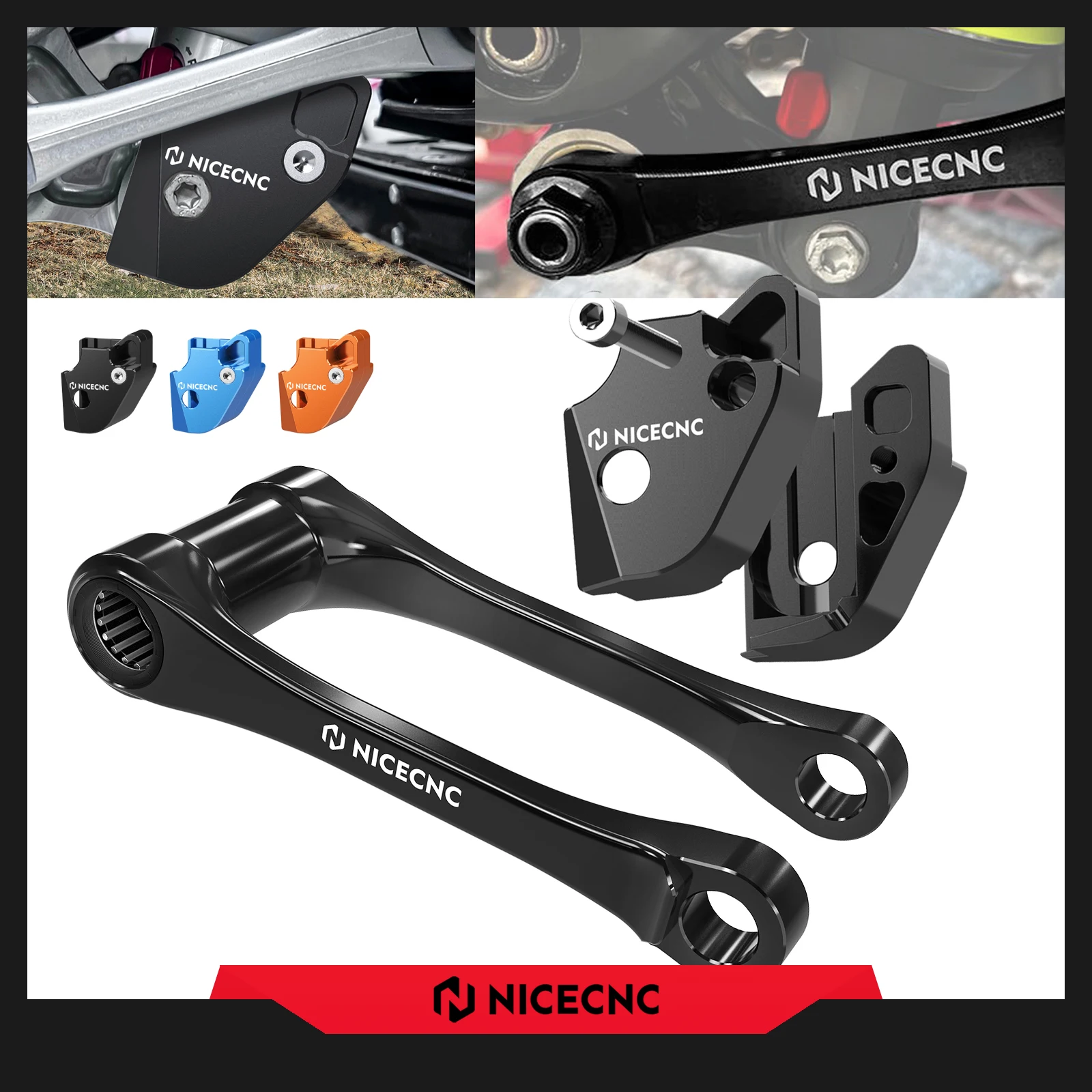 

2024 For GasGas EC 300 EC 250 EX 300 EC EX MC 125 250 300 250F 350F 450F Motorcycle 1 Inch Lowering Link Linkage Guard Cover Kit