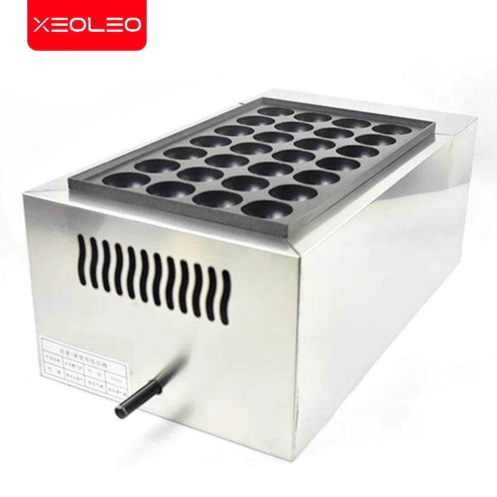 XEOLEO Takoyaki Maker Fish Ball Furnace LPG Gas Octopus Balls Machine Non-stick Pan Stainless Steel Fish Ball Maker