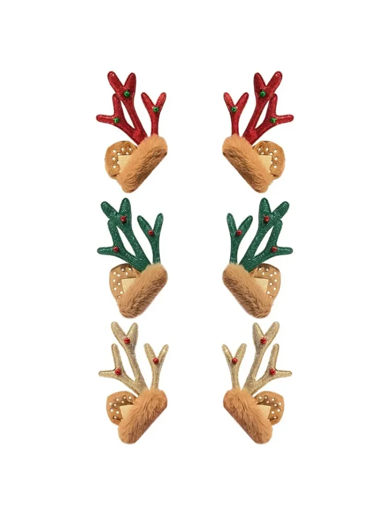 AliExpress Detachable Christmas Plush Deer Horn Ski Helmet Decoration Motorcycle Bicycle Helmet Decoration Helmet Accessories