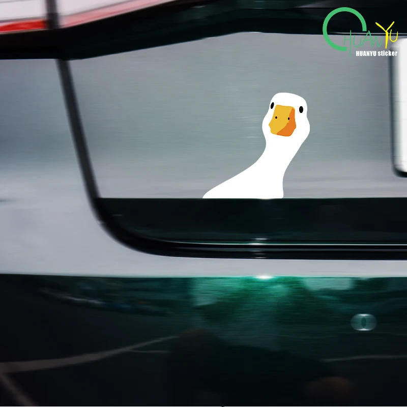 Car Safety for Doubtful Duck Cute Question Mark Auto Truck Outdoor Window Caution Decal view 4