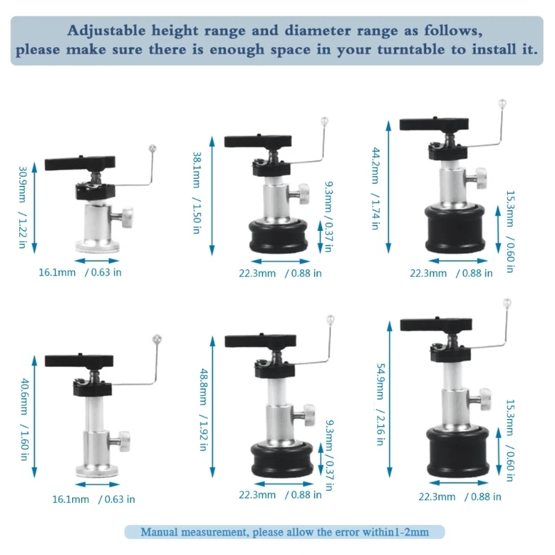 Adjustable Height Tonearm Lifter Lifting Tool For Safe Use On Various Turntables