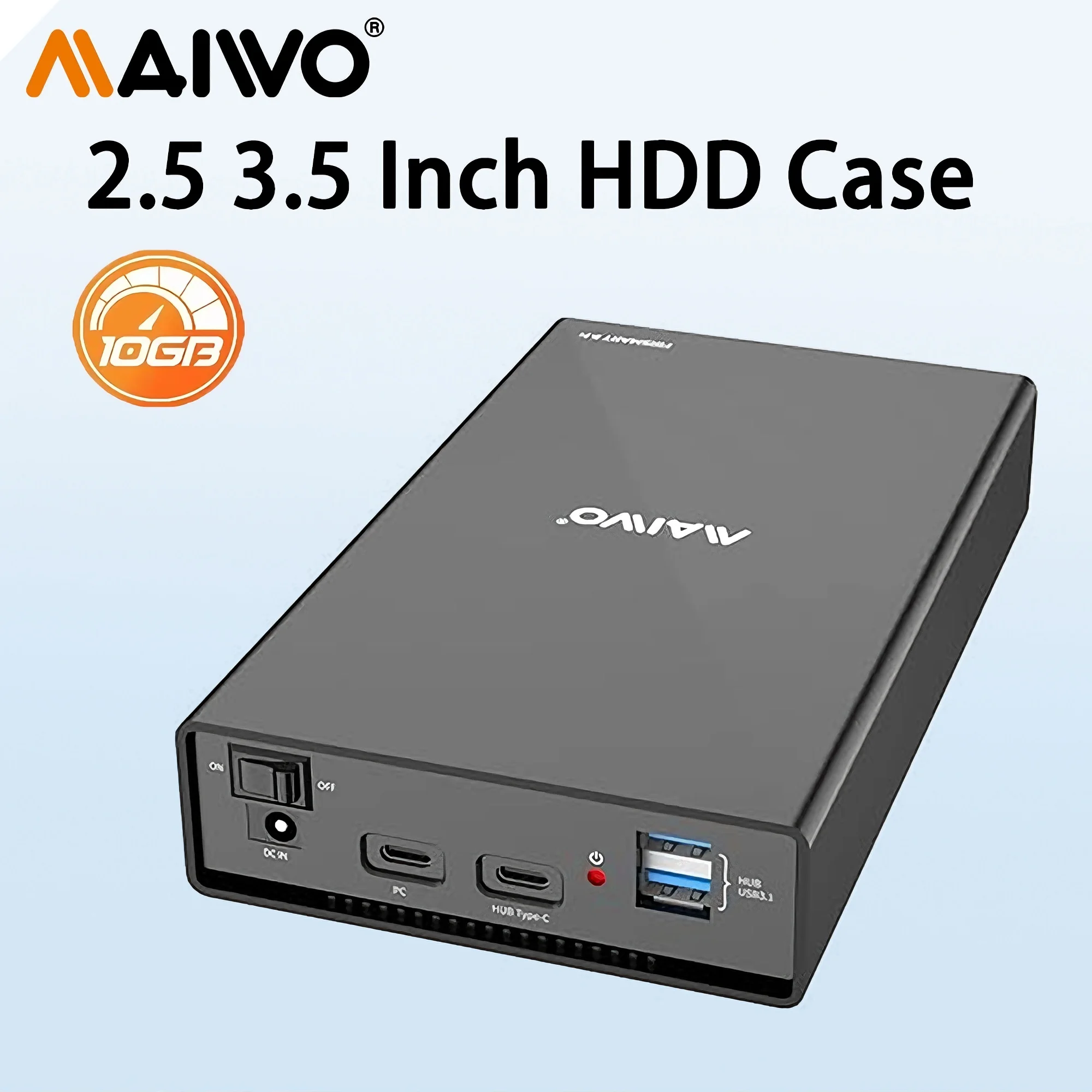 MAIWO 2.5/3.5'' HDD Case USB 3.0 to SATA Hard Drive Enclosure  for SSD Disk HDD Box USB C 3.1 Case HD External HDD Enclosure