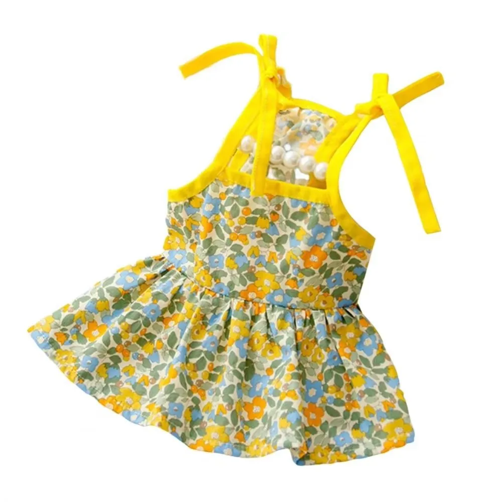 

Pet Supplies Cotton Pet Summer Clothes Cute Fashion Pet Princess Dresses Soft Thin Design Cat Suspender Floral Skirt Kittens