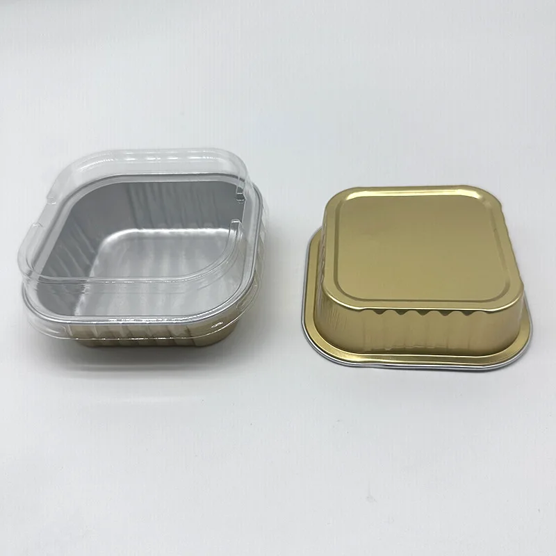 Custom Supply Disposable Baking Resistant Pancake Packaging Box Snow Mei Niang Dessert Aluminum Foil Box Cake Takeo - Image 4