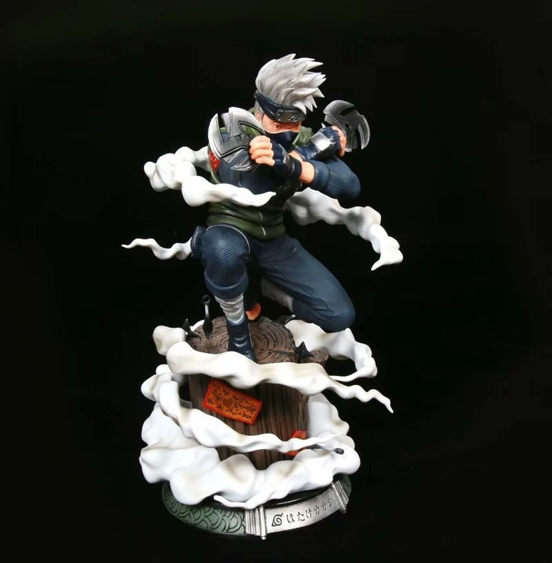 29cm nova naruto anime figura hatake kakashi perímetro pvc modelo cena estátua decoração de mesa ornamentos presentes de natal brinquedos