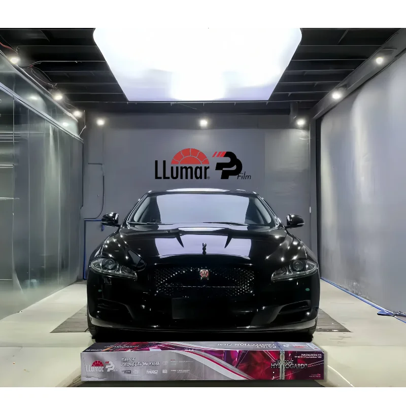 

1500CM*152CM LLumar Gloss Black TPU PPF Paint Protection Film 7.5Mil High Gloss Hydrophobic Layer Self Healing Scratch Resistant