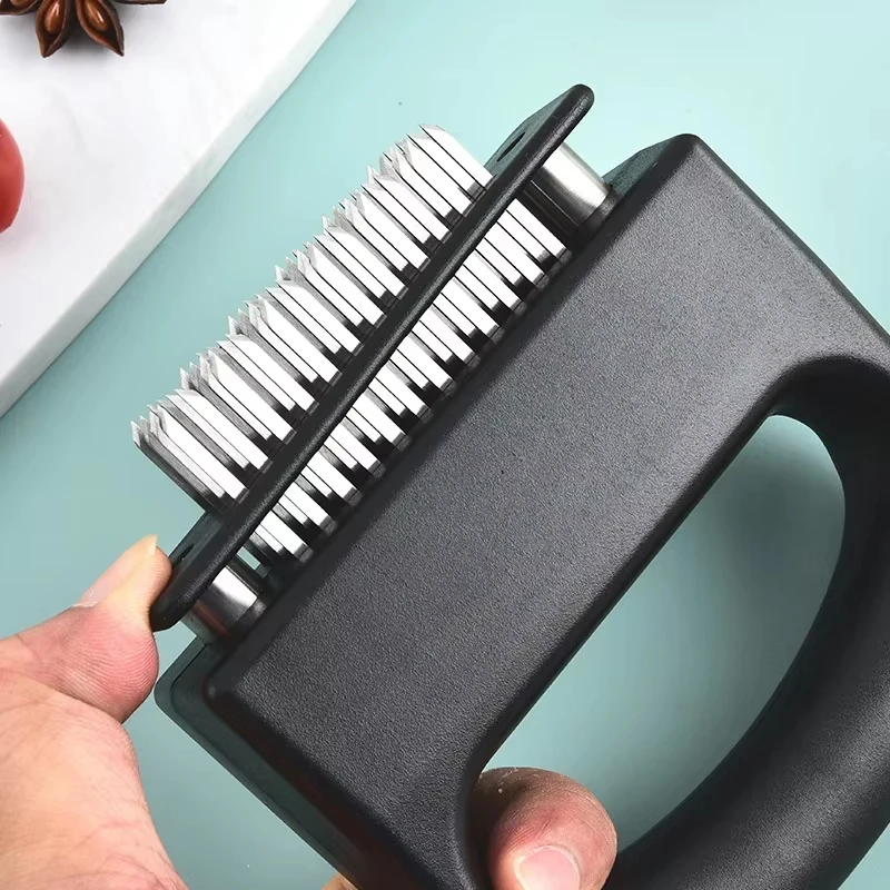 Stainless Steel Meat Tenderizer 48 Needles Beef Steak Breaker Hammer Kitchen Cooking Tool BBQ Grilling Marinade Injector Accesso