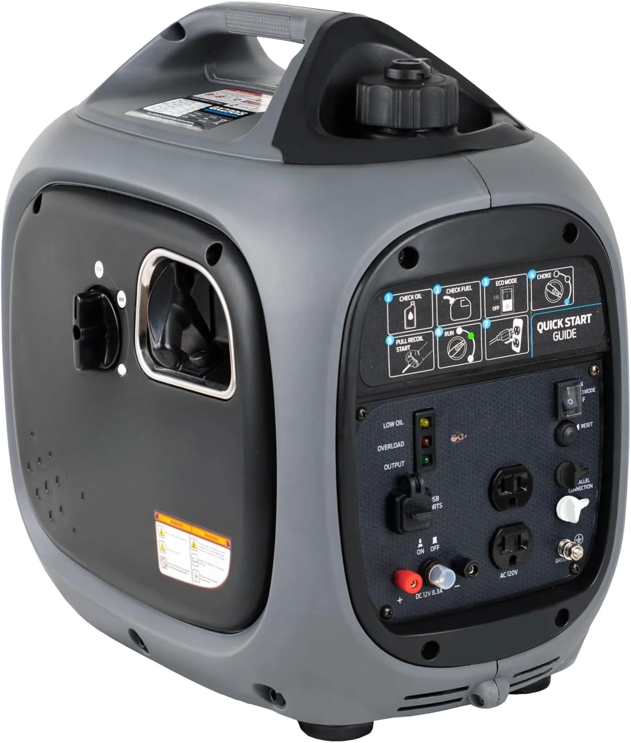 

2,300W Portable Gas-Powered Quiet Inverter Generator for Home Emergency Backup, Parallel Capability,Long Run Time, GX230N