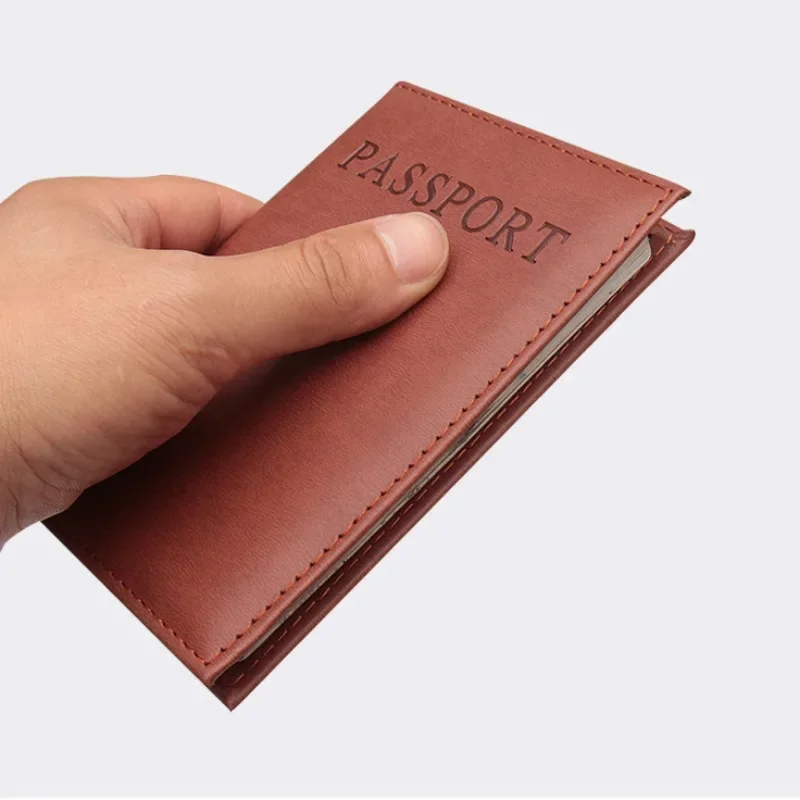 PU Leather Passport Cover Case Travel Passport Holder with ID Credit Card Slot Passport Protector Sleeve Orginizer Document