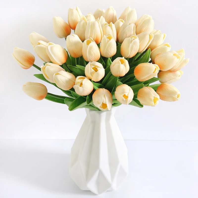 5/10 Stück künstliche Tulpenblumen, 33 cm, künstliche Blumen für Zuhause, Innendekoration, Hochzeit, Brautdekoration, DIY-Vasenzubehör – Detail 16