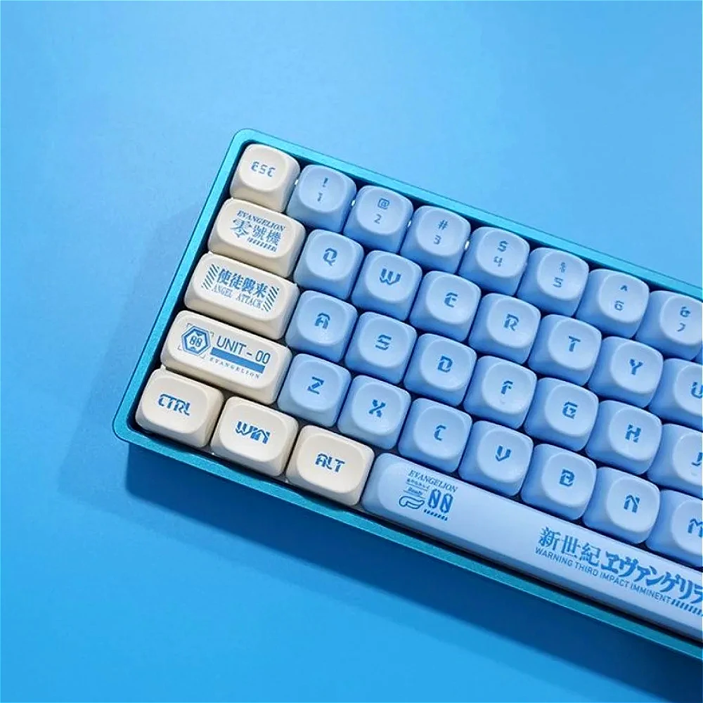 

Small full MOA keycap set, zero machine PBT personality, blue, for Mx Cherry Gateron Switch mechanical keyboard kit