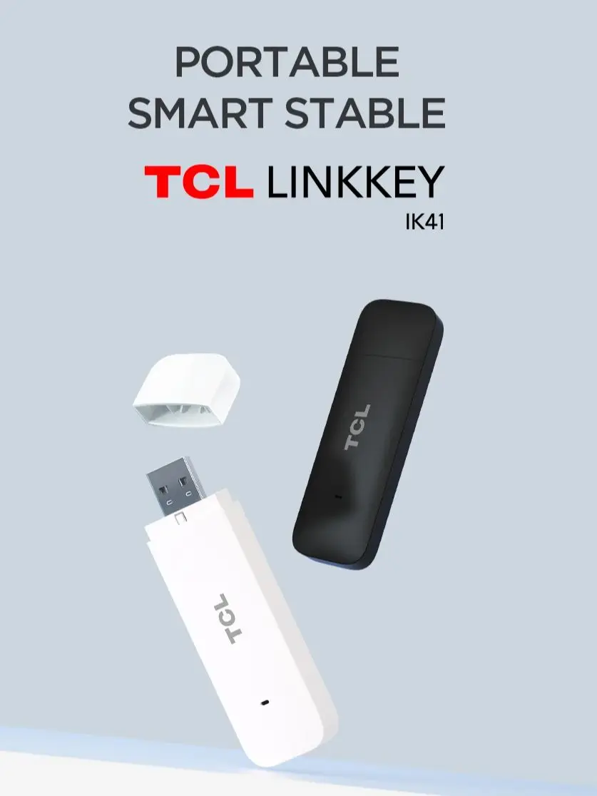 

TCL 4G LTE USB Wireless Dongle Mobile Router With Qualcomm Chips Portable WIFI Router Pocket WiFi Hotspot Routertfor Home Office