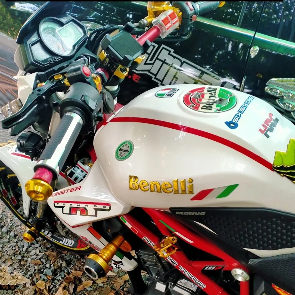 Motosiklet 3D amblem rozet çıkartması tankı tekerlek Sticker Tank ped koruyucu çıkartması için Benelli poşetler tnrkrk6 BN302 TNT300 TRK502