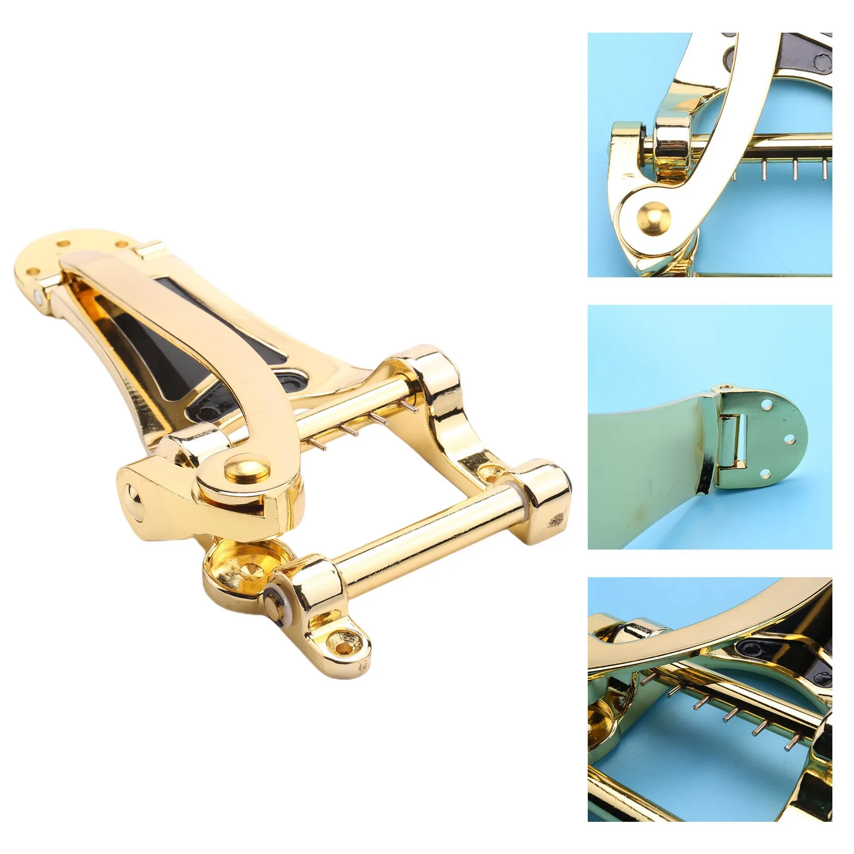 Vibrato Bridge Tailpiece B7 guitarra de Jazz para Gibson Bigsby ES355 Epiphone Gold