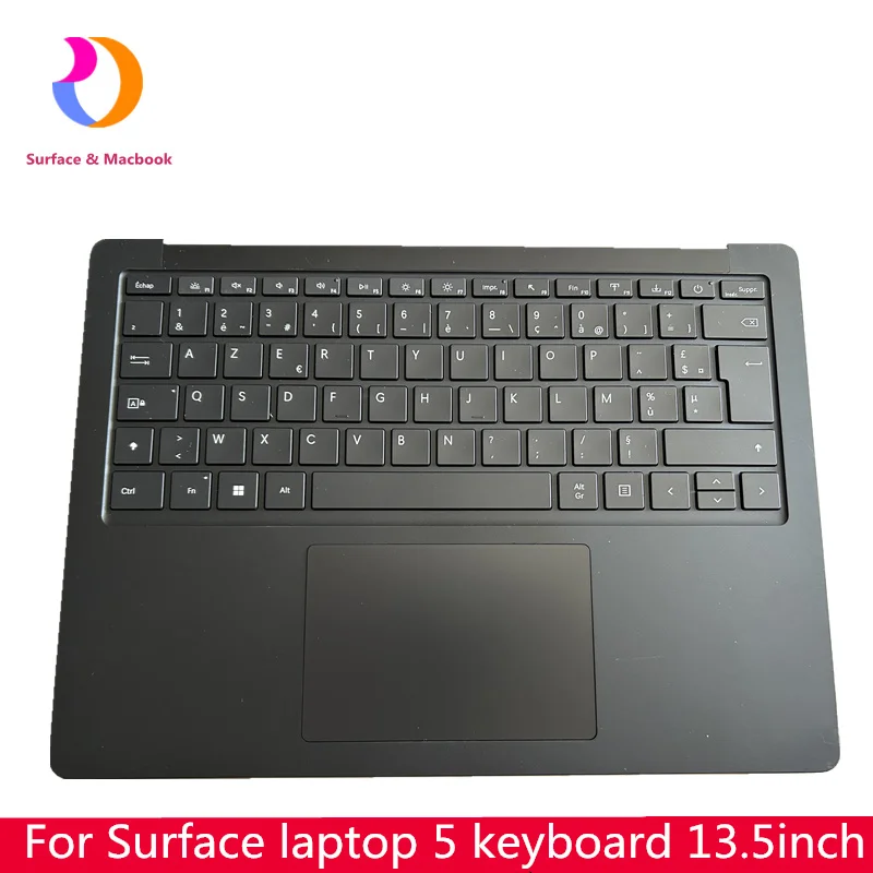 لوحة المفاتيح العلوية للكمبيوتر المحمول السطحي 3 4 5 مجموعة لوحة المفاتيح أسود 13.5 بوصة 15 بوصة FR تخطيط 1867 1868 1950