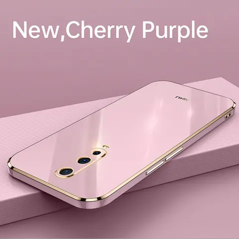 Plating Fashion Phone Cases for OPPO R17 RX17 Pro Neo R17Pro R17Neo Soft Silicone Straight Edge Original Luxury Back Cover Funda