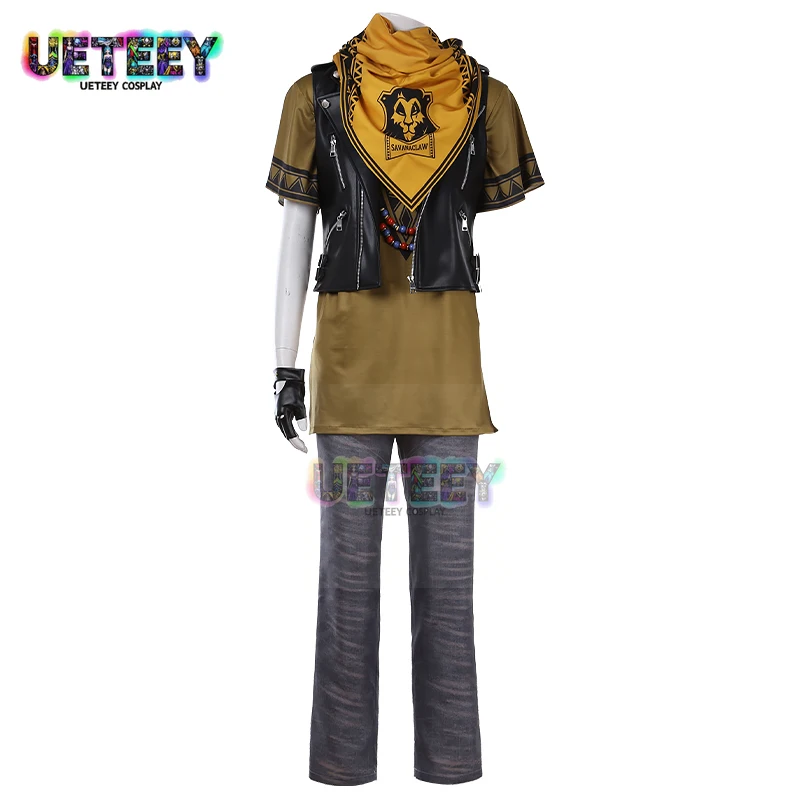 

Новый костюм для косплея UETEEY 2026: Twisted Wonderland, Король Лев, комплект униформы общежития Savanaclaw Ruggie