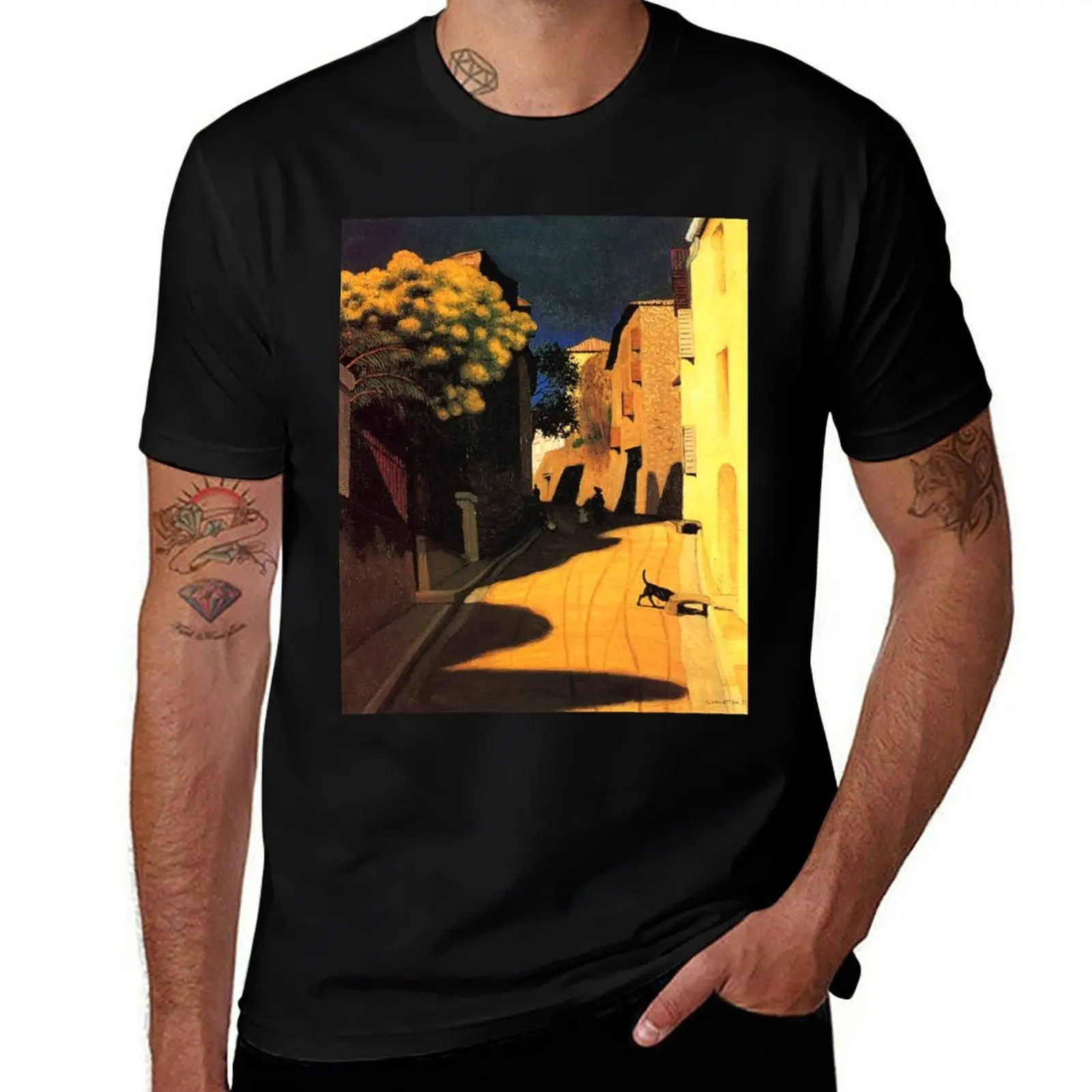 

Félix Vallotton - Mimosa with Flowers at Cagnes Футболка мужские футболки для мужчин мужская футболка дизайнерская футболка