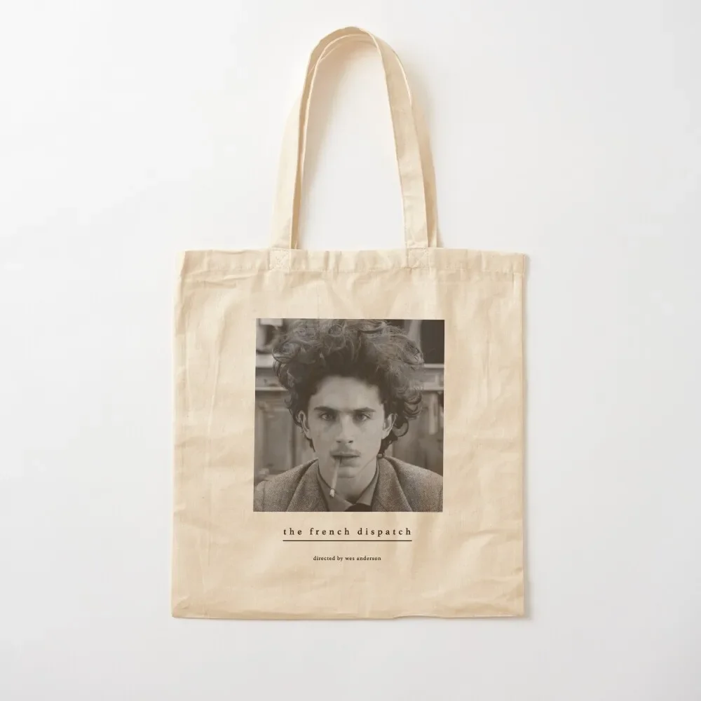 

The French Dispatch (Wes Anderson) Timothee Chalamet, Saoirse Ronan, Adrien Brody Tote Bag Lady bags tote bag custom Bag