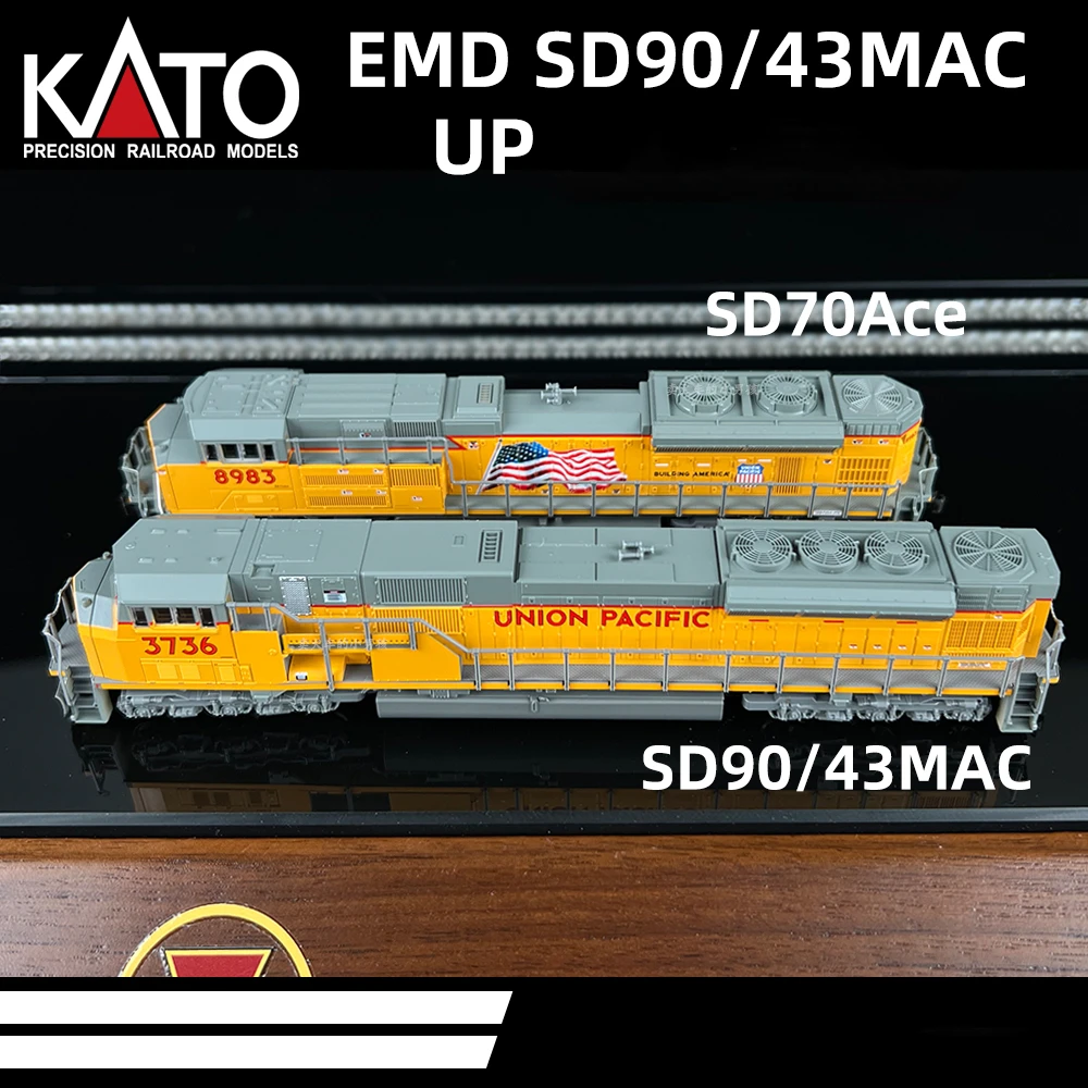 KATO N Scale Train Model 3736 3750 EMD SD90/43MAC UP Diesel Locomotive Train Model Toy Gift