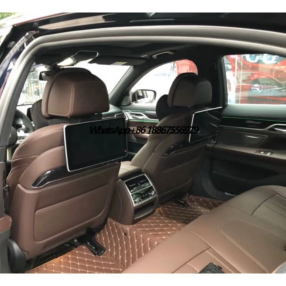 

2024 New Android 12 Car Headrest Monitors Rear Seats Screen Video Player for Series 7 5 F10 F11 G12 F02 X5 F15 X6 F16 F86