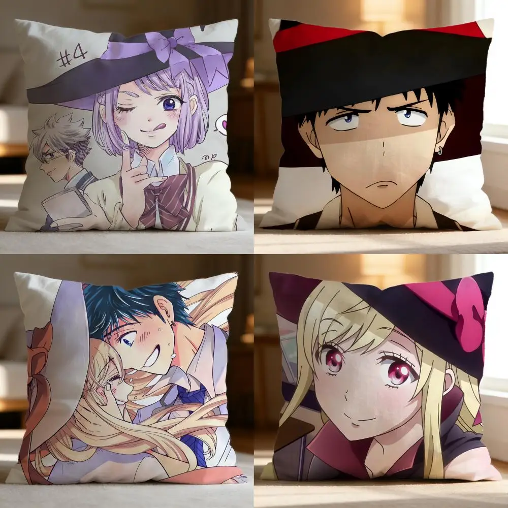 Yamada-kun and the Seven Witches Cushion Cover Soft Washable Pillow Case Multi-Scene for Couch Bed Travel Office Use