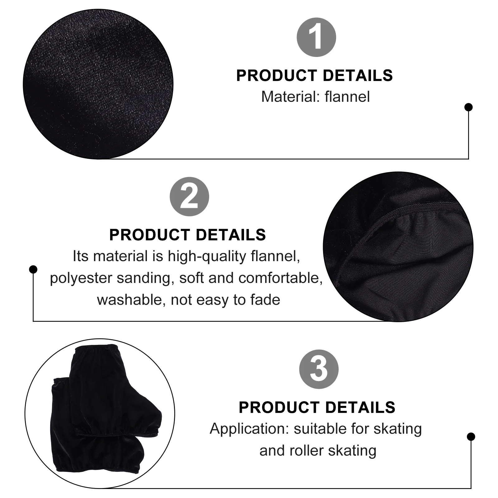 

Ice Skate Boot Covers Figure Skating Roller Skates Accessories Toe Guards for Boots