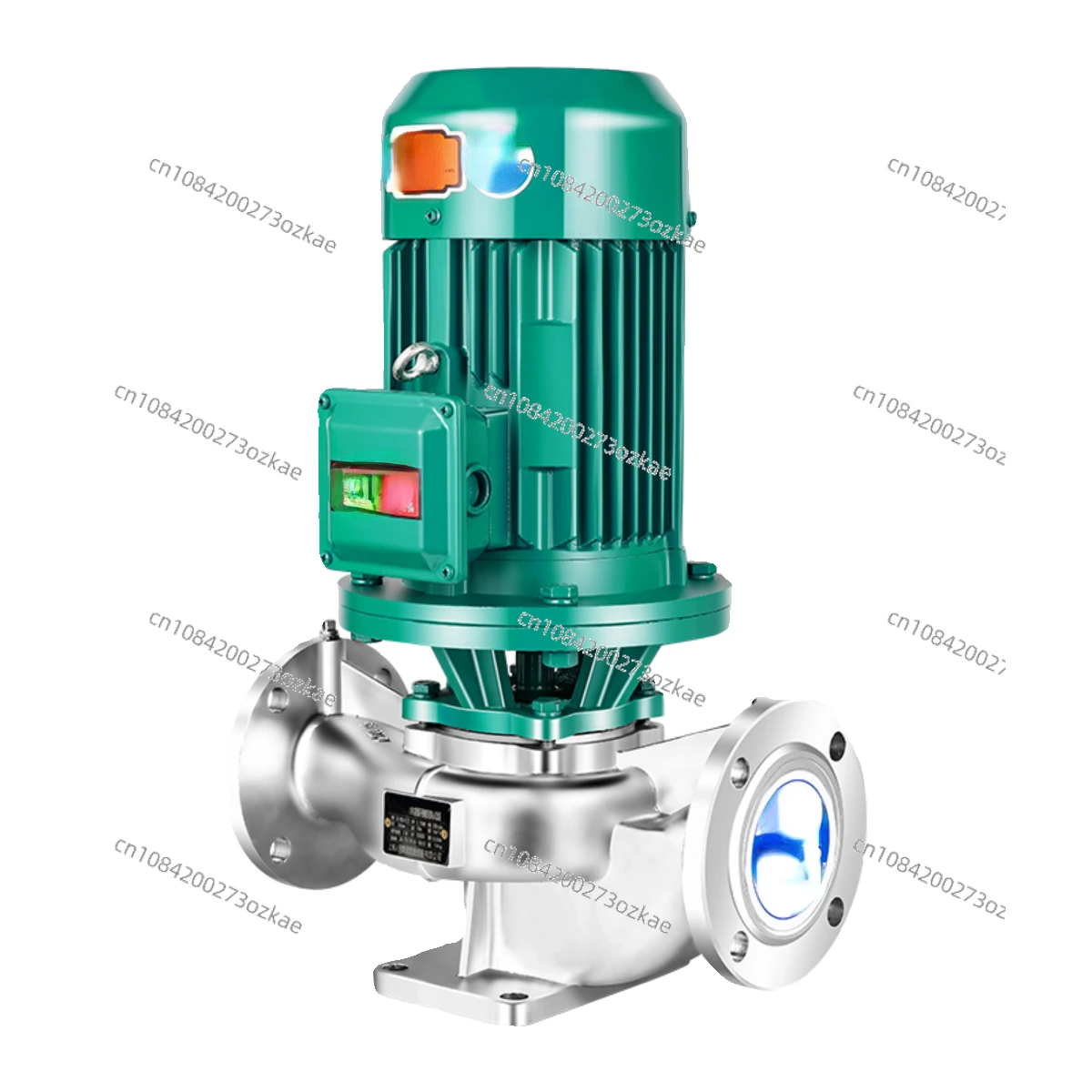 

304 Stainless Steel Vertical Pipeline Centrifugal Pump Corrosion-resistant Hot Water 380v Booster Heating Circulating Pump