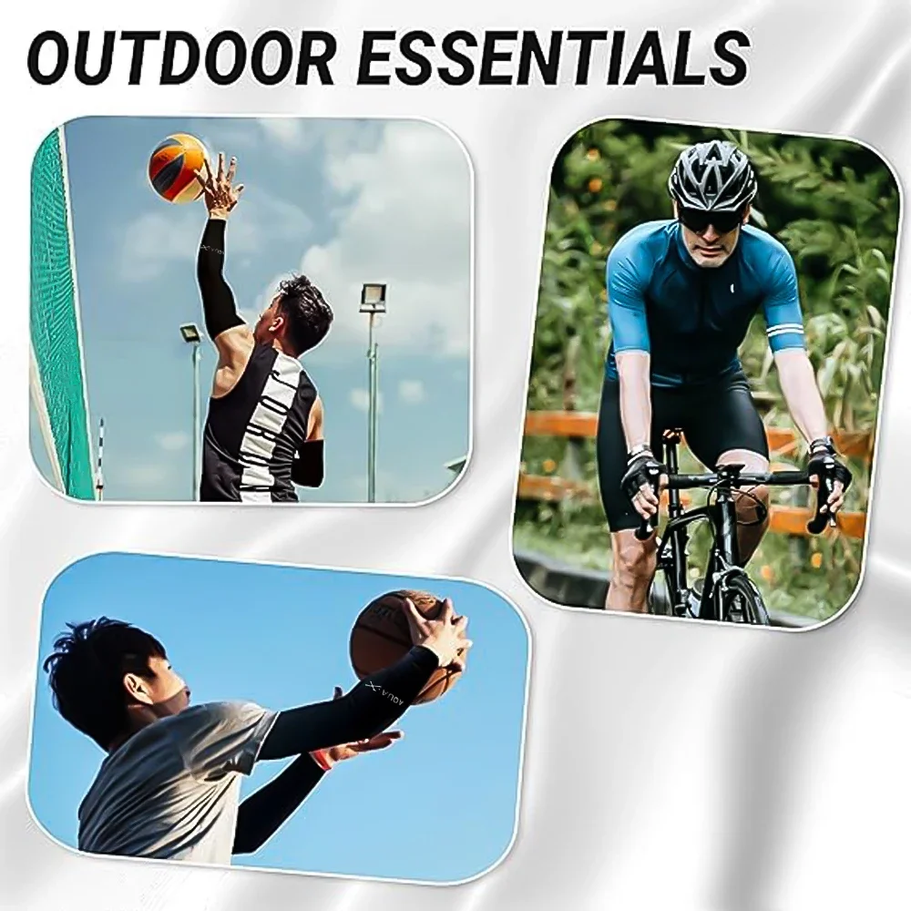 أكمام رياضية للرجال، قفازات ركوب الدراجات المرنة والمسامية، مناسبة للسفر اليومي وصيد الأسماك - طراز للجنسين