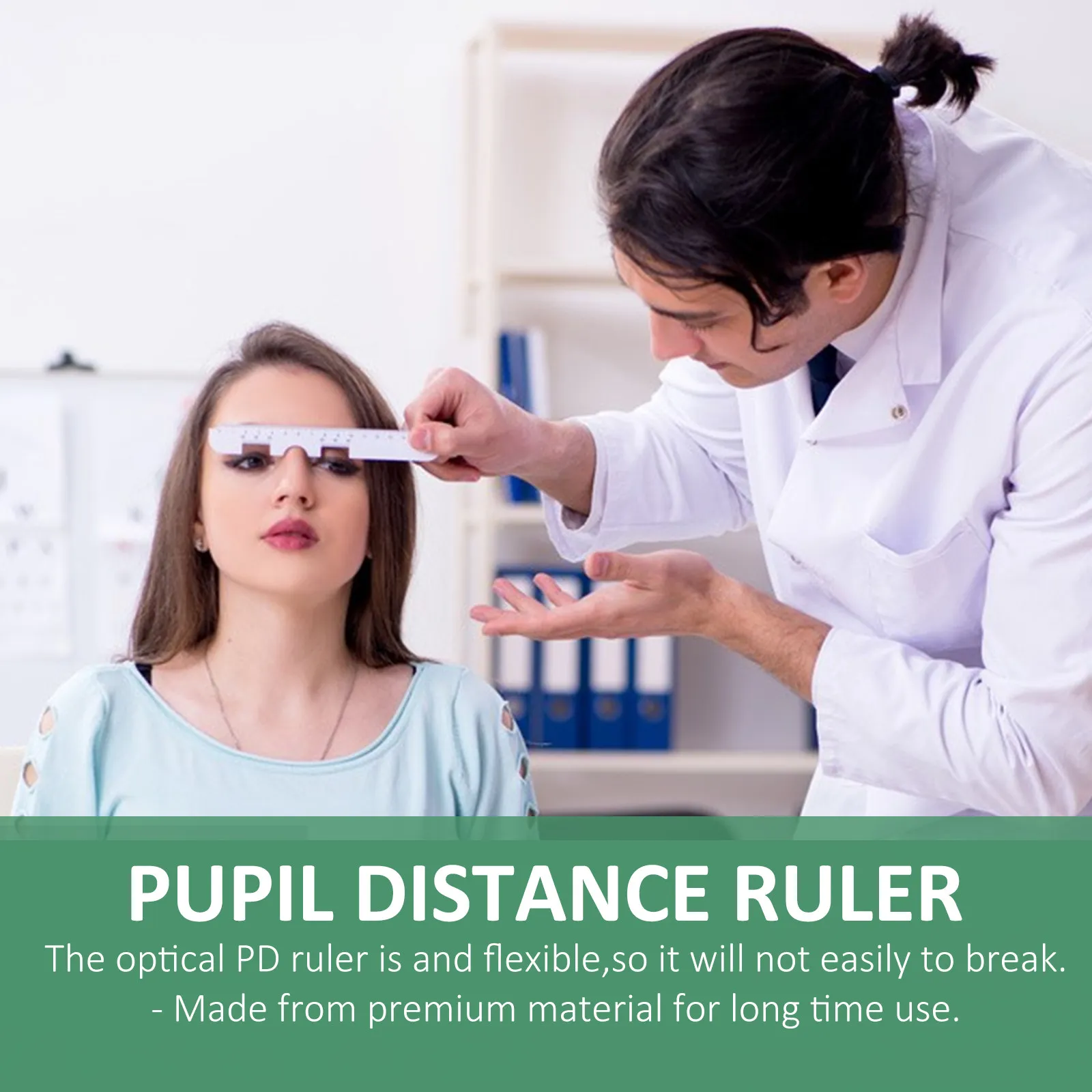 10Pcs Plastic Optical Pd Ruler Long-Lasting Flexible Pupil Distance Meter Perfect for Hospital Pharmaceutical Eye Ophthalmic