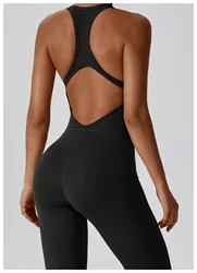 Mono de Yoga de una pieza para mujer, espalda de belleza, alta elasticidad, abrazando el cuerpo, nuevo