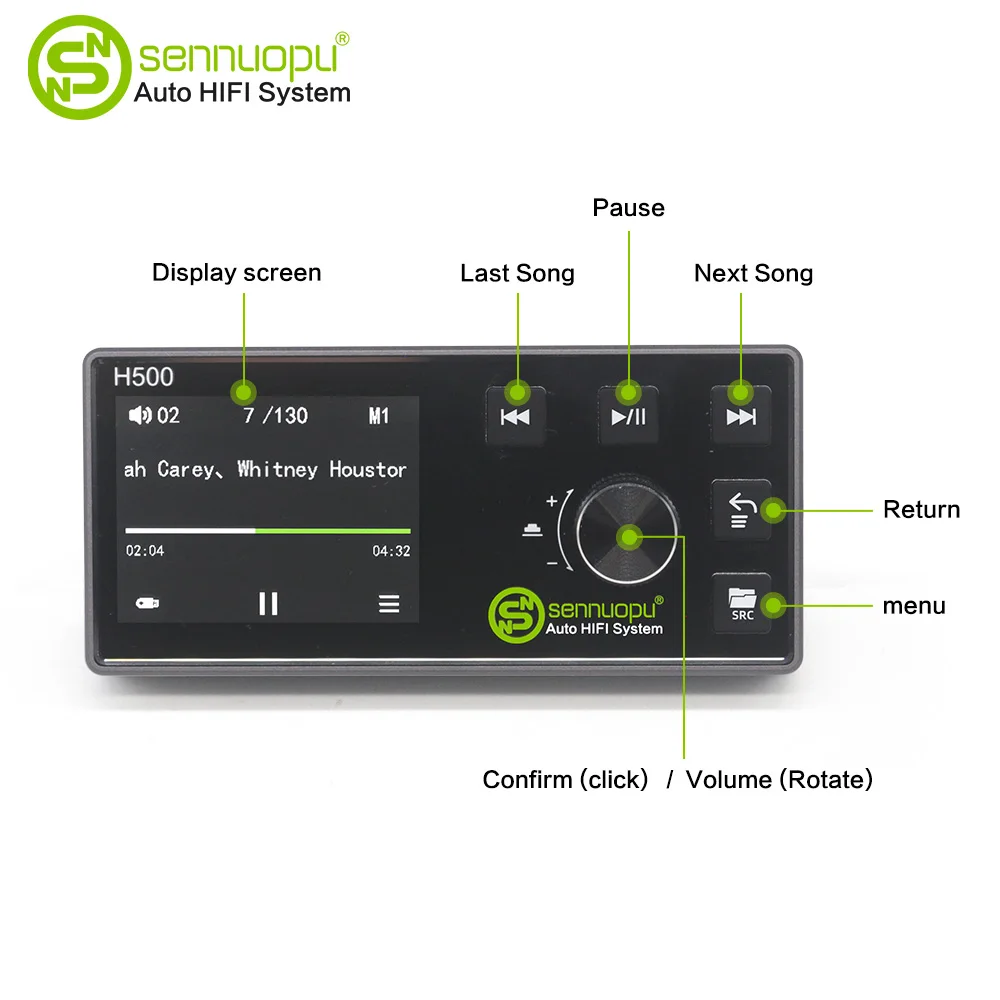 Sennuopu H500 DSP remote control