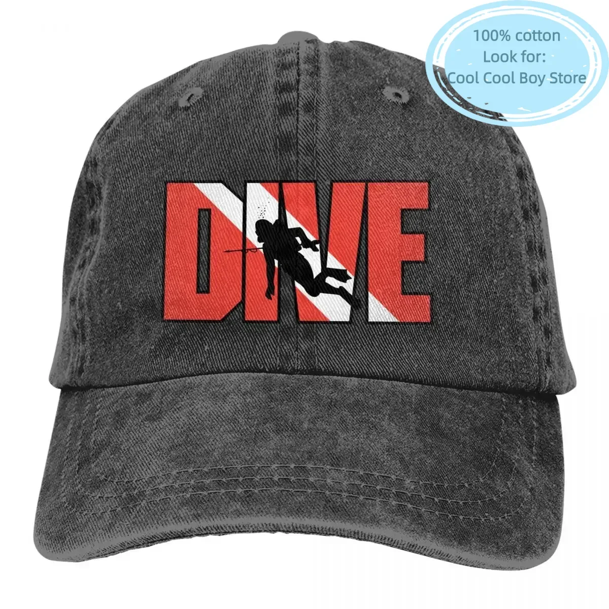 Dive Scuba Diving Multicolor Hat Peaked Men Women's Cowboy Cap Red Baseball Caps Personalized Visor Protect Hats