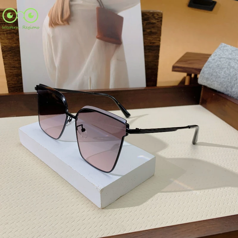 الكورية العصرية إطار كبير جديد أسلوب بسيط الرجال والنساء النظارات الشمسية UV400 القيادة السفر الصيد النظارات الشمسية الرجعية النساء