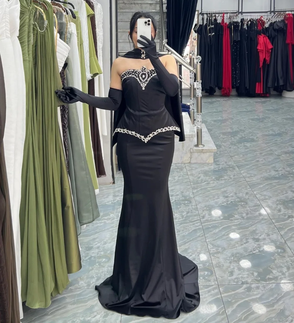 

Изысканные вечерние платья-русалка из шифона с пайетками, без бретелек, для особых случаев, в стиле пастораль