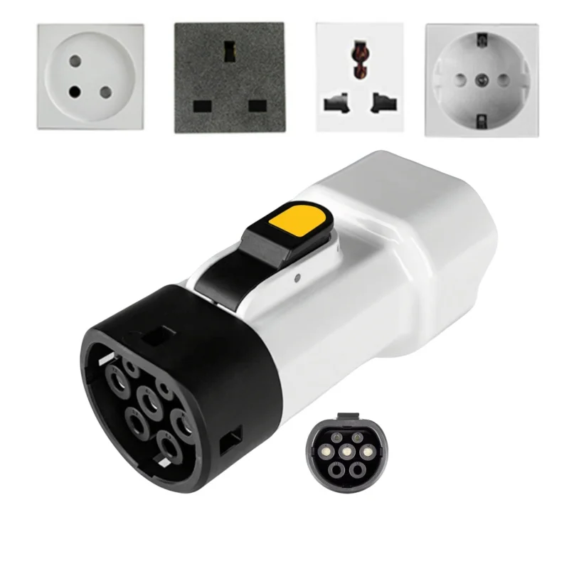 

SuType2 V2L Adapter EV Adaptor New Condition 16A Car Discharger for Type2 Electric Vehicle V2L