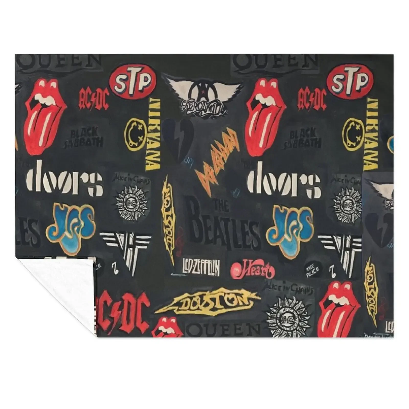 

Bands Throw Blanket Soft Plaid Heavy Shaggy Plaid Blankets