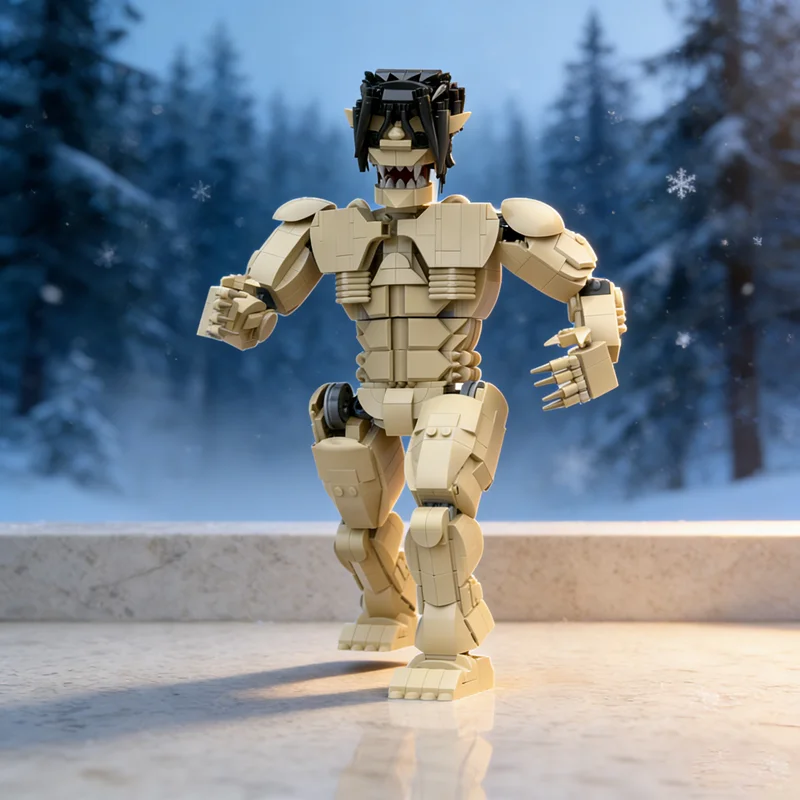 

1056pcs MOC Attack Titan Model Building Blocks Architecture Assemble DIY Creative Toys Idea Brick Christmas Gifts Education