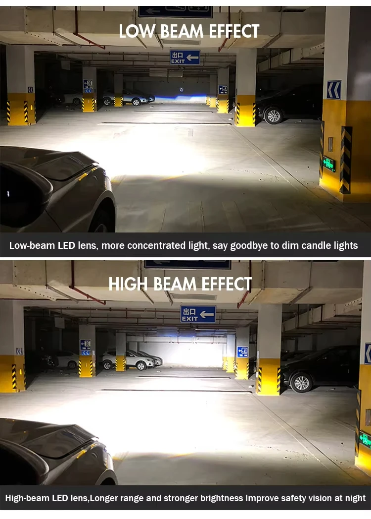 المصابيح الأمامية LED الكاملة ترقية المصابيح الأمامية لفورد موستانج 2015-2017 DRL
